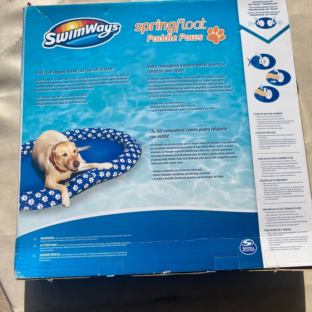 Swimways Spring Pool Float For Dogs - Large (65 lbs and Up) - Picture 2 of 7
